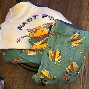 Fast Food Graphic Pajama Sets
